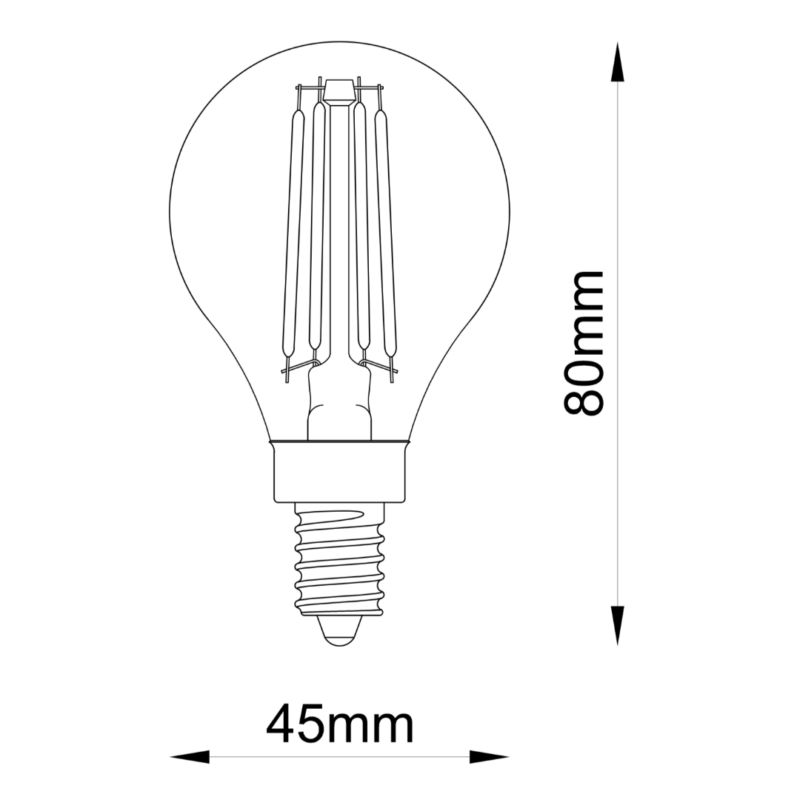 GLOBE CLEAR E14 DIMMABLE