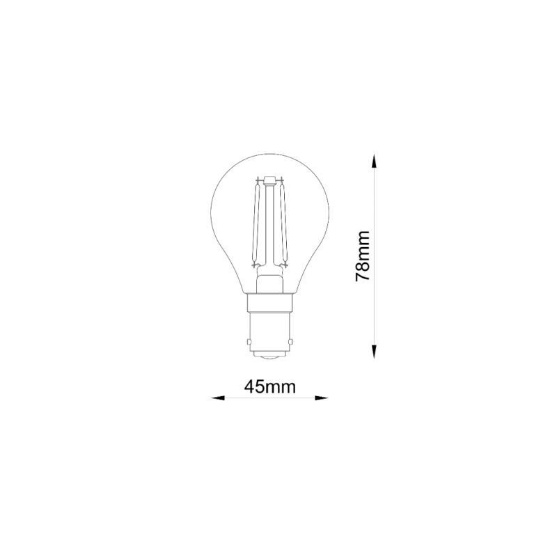 GLOBE FROSTED B15 DIMMABLE