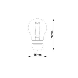 GLOBE CLEAR B22 DIMMABLE