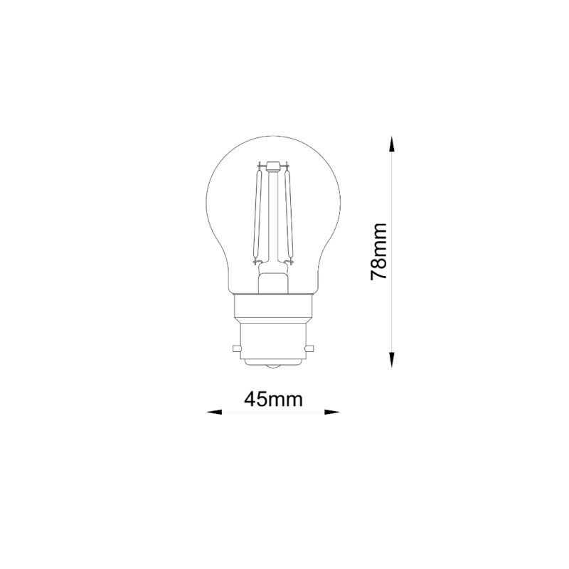 GLOBE CLEAR B22 DIMMABLE