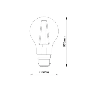 A60 CLEAR B22 DIMMABLE - view 2