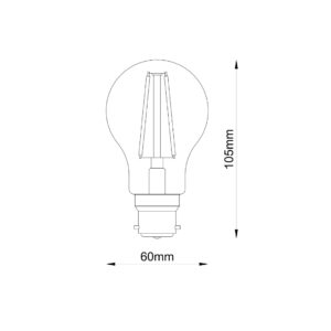 A60 CLEAR B22 DIMMABLE