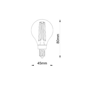 GLOBE FROSTED E14 DIMMABLE