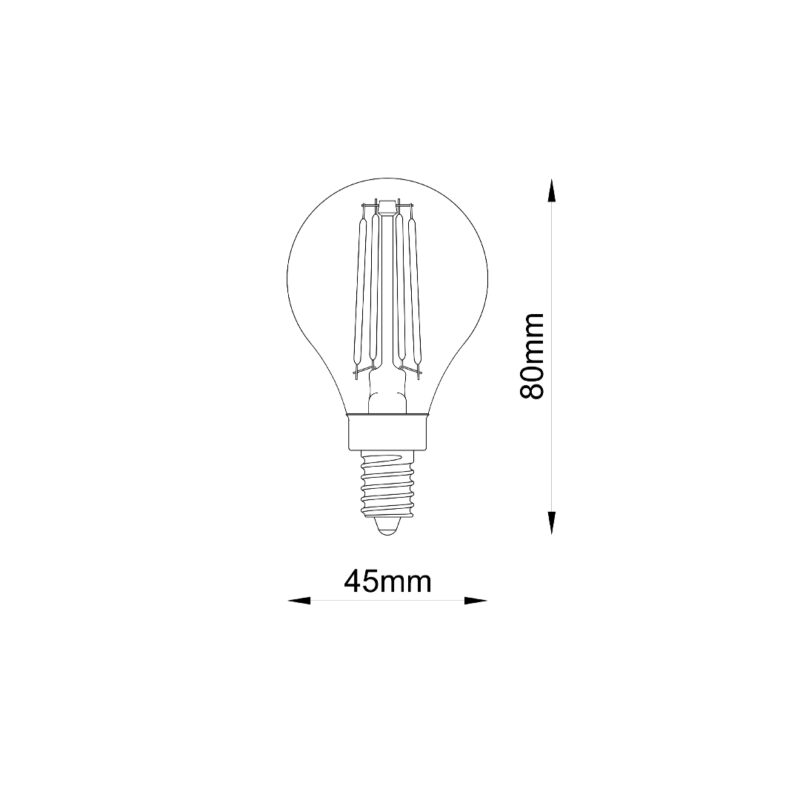 GLOBE FROSTED E14 DIMMABLE